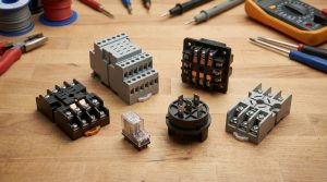 Различные типы цоколей для реле в электромонтаже